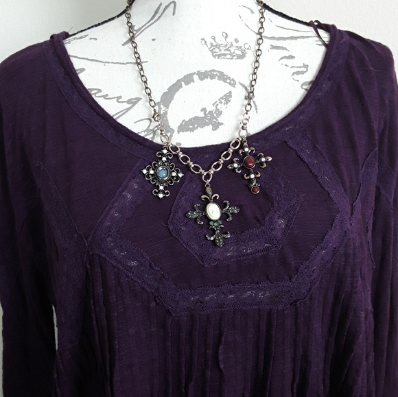FREE PEOPLE  BABYDOLL ...NEW HOPE TOP - Picture 4 of 8